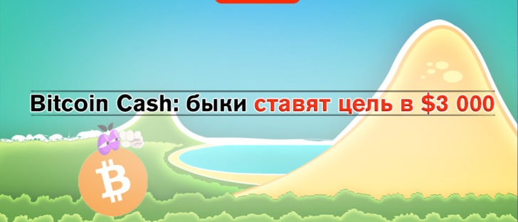 Bitcoin Cash стремится к 3000 долларов