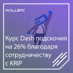 Курс Dash вырос на 26% благодаря сотрудничеству с KRIP