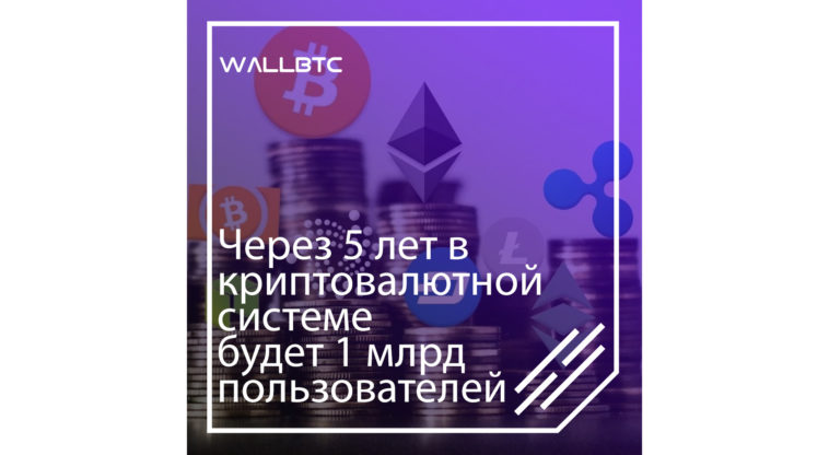 Спустя 5 лет количество пользователей в криптовалютной системе достигнет 1 млрд