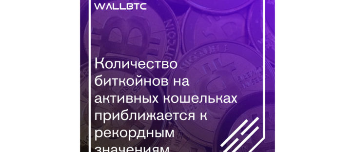 Рекорды биткоина на активных кошельках