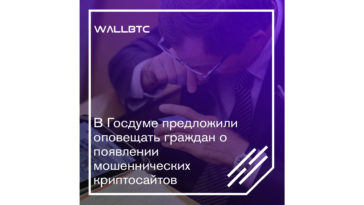Госдумой предложен запуск программы по оповещению о сайтах - криптомошенниках