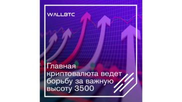 Главная криптовалюта ведет борьбу за важную высоту 3500