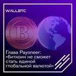 Глава payoneer: «биткоин не сможет стать единой глобальной валютой»