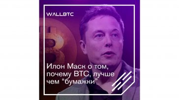 Bitcoin лучше, чем доллар – заявление Илона Маска