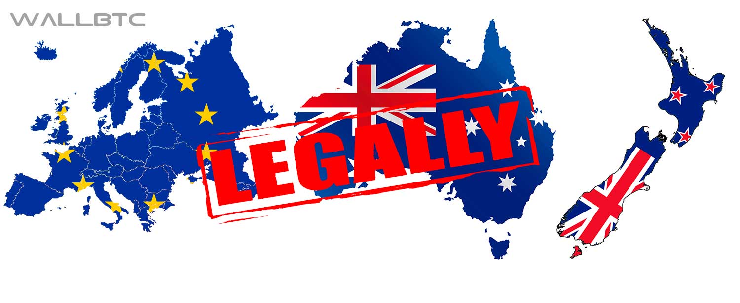 Европа, Австралия и Новая Зеландия - законно