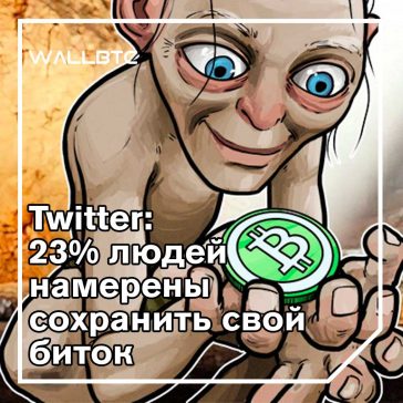 Опрос в Твиттере показывает, что 23% людей намерены сохранить свой биткойн навсегда