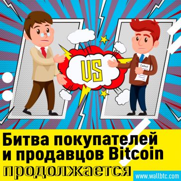 Биткойн пытается определиться с 50 SMA